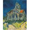 liziciti Kit di Pittura Diamante 5D per Adulti, Trapani Completi Capolavori di Van Gogh Strass Punto Croce Ricamo 30x40cm (Chiesa di Orville)