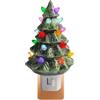 Generico Luce Notturna Natalizia,Decorazione In Resina Per Illuminazione Ambientale,Decorazione Da Parete Con Luce Ad Albero Di Natale Con | Per Camera Da Soggiorno Camera Dei Bambini Bagno Studio Comodino