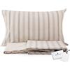 Zucchi Completo letto MATRIMONIALE cotone bio organico tinto filo Art. 39950 RAMAGE + tavoletta profumo biancheria per armadi by biancocasa