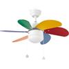 FARO BARCELONA Ventilatore a Soffitto Lorefar 33179 Modello Palao Multicolor