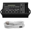 Generic TC420 Controller LED RGB programmabile a 5 canali DC12-24V per modulo striscia LED Illuminazione commerciale Controller timer automatico Display a LED Alloggiamento in alluminio Corrente di uscita