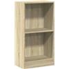 vidaXL Libreria Compatta Versatile 2 Livelli Robusta Elegante Moderna Espositore Decorativo Porta Libri Dvd Rovere Sonoma 40x24x75 cm in Truciolato