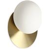 Ideal Lux NINFEA Lampada da parete tonda a filo Ottone