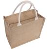 Enigmaire Borsa della Spesa in Iuta,Impermiabile Borsa da Donna in Juta,Borsa per La Spesa in Juta Riutilizzabile,Borsa per La Spesa Juta,Iuta Borsa da Spiaggia,con Chiusura Zip,per Spesa,Picnic
