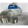 Nicoletti Coffee Nicoletti 50 VASCHETTE PER ALIMENTI CONTENITORI CON COPERCHIO ERMETICO IN PET IDEALI PER CIBO FRESCO, RISTORAZIONE, PAUSA PRANZO, CONSERVAZIONE FREEZER CONGELAMENTO (1000 cc (18x14x6))