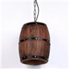 Newrays Lampada a sospensione a botte di vino in resina artificiale antica appesa rustica lampada da soffitto a bar da cucina unica