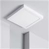 Eurekaled - Plafoniera LED quadrata 24W Luce calda - Alta luminosità - 300x300x40mm - Lampada da Soffitto per Soggiorno, cucina, corridoio, bagno e balcone - IP20