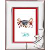 Argenteria MB Cornice Portafoto per la Laurea Personalizzabile con Incisione del Nome, della Data o di Una Dedica, Realizzato in Argento PVD con Dettagli Smaltati cm 10 x 15