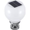 Uonlytech Posto Esterno Luce Apparecchi di Solar Powered Sfera Pilastro Luci Con Pier Mount Base Solor Prato Lampada Luce Della Sfera per Il Giardino Cancello Colonna Decorazione