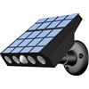 Fdit Luce Solare per Percorso con Forma di Telecamera di Sicurezza Finta, Illuminazione Paesaggistica, Sensore di Movimento per Decorazione Esterna, per Giardino, Cortile, Percorso,