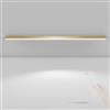 TZSMUM Moderna LED Lungo Lampada da Soffitto con Telecomando Plafoniera 2700K-6500K Dimmerabile Plafoniere Alluminio Acrilico Lineare Design per Cucina Camera da Letto (Oro,150cm)