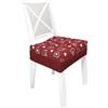 Russo Tessuti 6 CUSCINI Sedia Coprisedia IMBOTTITI Cuore Allungato Shabby Elastici SFODERABILI-Bordeaux