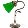fd-bolletta arredamento e illuminazione Lampada ottone,da tavolo,comodino,lampada scrivania,paralume vetro verde lmi18 misure H 29cm,Ø vetro 11,5cm,Ø base 11,5cm