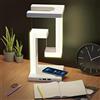 OUKENS Luce Notturna a Levitazione Magnetica, Lampada da Tavolo a LED con Interruttore Tattile a 3 Ingranaggi con Ricarica Wireless Per Telefono Bianca, Lampada da Scrivania a LED Lampada da Ufficio Dimmerab