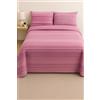 Corredocasa Set Completo Lenzuola in Morbido Pile, Alta qualità con Diverse Fantasie Eleganti per Un Comfort Avvolgente, Ideale per Un Letto Caldo e Accogliente (Rosa, Una Piazza e Mezzo)
