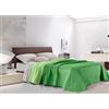 IlGruppone Trapuntino Matrimoniale 250x250 cm Primaverile Estivo, Copriletto Double Face Anticarro e Traspirante, Imbottitura 100 gr/mq - Trapunta Estiva Leggera Bicolore (Matrimoniale, Verde)