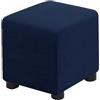 uyeoco Velluto Copri Pouf Quadrato Elasticizzato Copri Poggiapiedi Quadrato Pieghevole Copertura Dell'Ottomano con Fondo Elastico Sofa Protettore per Soggiorno (Color : #7, Size : 40x40 cm)