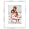Icona Bay - Cornice dorata 20x25 cm con passepartout rimovibile per foto 13x18 cm - Cornice in legno composito in stile moderno - Da tavolo o da parete - Collezione Bliss