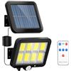 Osmond Lampada da Parete Solare A LED Divisa 3 modalità Lampade con Sensore di Movimento Impermeabile Illuminazione Stradale da Giardino Lampada Solare per La Sicurezza del Giardino A