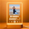 Cristal Plaque Lampada con Foto - Targa Spotify Personalizzata con Foto e Canzone - Lampada Coppia Spotify Personalizzata Regalo Originale Anniversario Matrimonio
