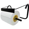 Virsus Dispenser Portarotolo a Parete, misura 40x20x23 cm, per Bobina Carta Industriale, Porta Rotolone Asciugatutto con Molle, per Cucina, Garage, Bagno Ufficio, Palestre -555 (Nero)