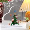 Glooraca Regali di Natale per mamma e papà | Regali di Natale personalizzati per mamma da figlia e figlio | Targhe decorative di Natale (3 nomi)