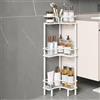 KJHWYXD Mensola Doccia Angolare Senza Forare, Porta Shampoo Sapone Doccia Da Terra, Grande Capacità Scaffale Bagno Per Bagno Cucina(Size:3 Tier,Color:Bianco)