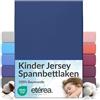 etérea Himmlische Qualität etérea Jersey lenzuolo con angoli 80x160-80x180 cm Marina Militare Epaisseur 15-20 cm - 100% Cotone - Oekotex materasso Letto copripiumino - lenzuola 80x160cm - 80x180cm Blu