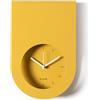 Arti & Mestieri Lembo - Orologio da parete di Design 100% Made in Italy - in Ferro, 21 x 32h cm (Ocra)