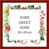 MG Design Cornice 40x40 cm- colore Rosso, in legno, con vetro acrilico - da appendere in verticale o in orizzontale, senza sfondo, per foto, poster, puzzle