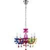 Globo Lighting - Lampadario CUIMBRA II colorato, Ø 44 cm, 5 luci, con filamento LED, colore: Multicolore