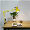 Chao Zan Design Moderno Industriale Lampada da scrivania a LED, Lampada da Tavolo Scrivania Inclinabile con Paralume Girevole e Orinetabile in Metallo,per Lettura, Studio,Ufficio (Lampadina E27 non Inclusa)