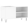 vidaXL Armadio a dischi, supporto giradiscos, credenza da soggiorno moderna, bianco legno di ingegneria