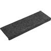 vidaXL Tappetini per Scale autoadesivi 15 pz 65x21x4 cm Grigio Bordo Rettangolare
