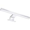 LEDKIA LIGHTING Applique per Specchio del Bagno Carl 5W Argento 4000K Bianco Naturale