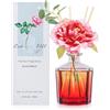L'odeur Vill Diffusore Profumo Ambiente - 8.5oz (250ml) profumo di con 10 bastoni d'olio, diffusore di aroma nero opaco, profumo domestico di lunga durata per il bagno(Gelsomino e giglio).
