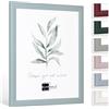 Bildershop-24 Cornice portafoto moderna stabile Dalia turchese pastello, 24 x 30 cm, cornice per foto e certificati, poster colore e dimensioni a scelta