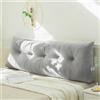 Treer Cuscino da Lettura per Letto, Lusso Grande Cuscino Schienale Divano Cuscino Lombare per Testiera Wedge Cuscino Cuscino di Supporto Cuscini per Poggialetto (80 * 40 * 12cm,Grigio)