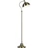 HOMCOM Lampada da terra, lampada da terra con attacco E27, paralume regolabile, 40 W, lampada ad arco dal design retrò, supporto stabile, metallo, 42 x 25,5 x 152 cm, bronzo