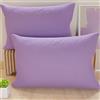 PETTI Artigiani Italiani - Coppia di Federe Cuscino 50x80 cm in Microfibra, Cuscini Arredo Camera da Letto, Divano, Set 2 Fodere Copricuscino, Federa Tinta Unita Lilla, 100% Made in Italy