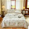Odot Trapunta Inverno per Letto Singolo Matrimoniale Una Piazza e Mezza, 2,5 Tog Trapunta Leggera Primaverile Piumino Estivo Coperta Trapuntatura Traspirante e Morbido (Rose eleganti,220 * 240cm)