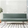 Hiseng Copridivano Senza Braccioli 3 Posti Elasticizzato Fodere Coperture Divano Letto Pieghevole Clic Clac Universale Lavabile Rimovibile Anti Scivolo Copri (L:180-200cm,Verde chiaro)