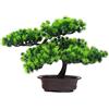 Verve Jelly Bonsai Artificiale Pino, Pianta Finta Fiori Finti Ornamenti Piante da Appartamento Artificiali in Vaso Pianta Bonsai di Pino Giapponese per la Decorazione Domestica Display da Tavolo