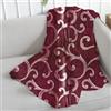MAKA change your life quality Telo Copritutto Divano Arredo 50% Cotone 50% Poliestere Singolo e Matrimoniale Copridivano Decorativo Fantasia Lavabile in Lavatrice Copri Tutto Stirabile (180_x_280_cm, fiore, bordeaux)