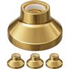 ledscom.de 4 lampade da soffitto/portalampada ELEKTRA, porcellana, oro lucido, 1x E27 max. 300 W