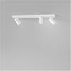 Perenz Spot Contemporaneo Oddy Alluminio Bianco 3 Luci Gu10 Ip20