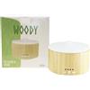 Gisa Wellness - WOODY - Diffusore di Aromi ed Oli Essenziali ad Ultrasuoni - 250ml - Aromaterapia e Cromoterapia - Vetro e Legno - Timer, Durata 6h - Relax