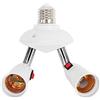 Bottone E27 A E27 Splitter 2 In 1/4 In 1/5 In 1 360 Gradi LED Lampadine Regolabile Rotabile Luce Convertitore Presa