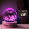Angry Egg Boy Sfera di cristallo con foto ecografica personalizzata, Luce notturna con sfera di cristallo, Cornice per foto ecografica con foto personalizzabili, Regalo a sorpresa per mamma papà