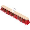 KOTARBAU® Scopa da Esterno - Spazzolone per Pavimenti Esterni - 65 cm - Scopettone Industriale - Scopa Giardino Esterno - Senza Manico - Legno - PVC